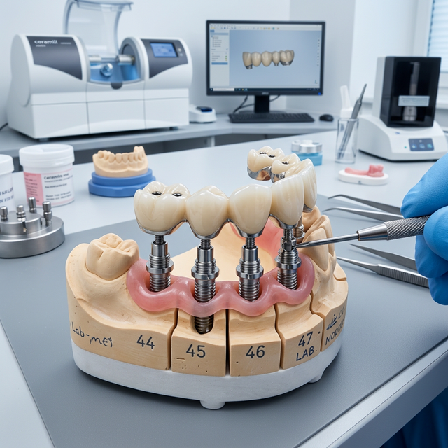 Multi Ünit Protez (Vidalı İmplantüstü Protez)